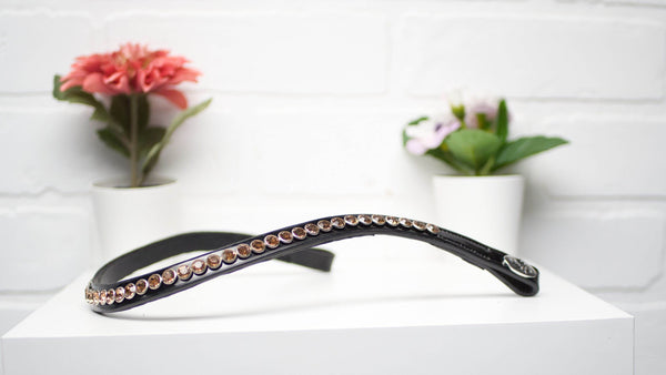 Riveted Browband - Gold