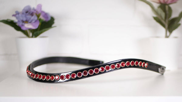 Riveted Browband - Red