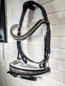 Grey/White Shimmer Snake Snaffle