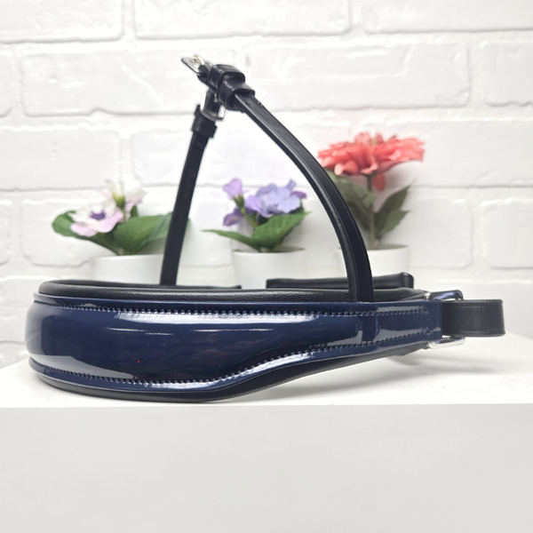 Navy Patent - Flashless Noseband