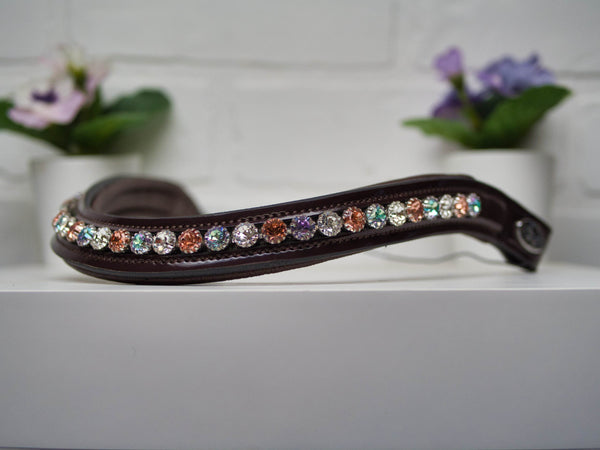 Copper Fire Vitrail - On Brown Patent Leather