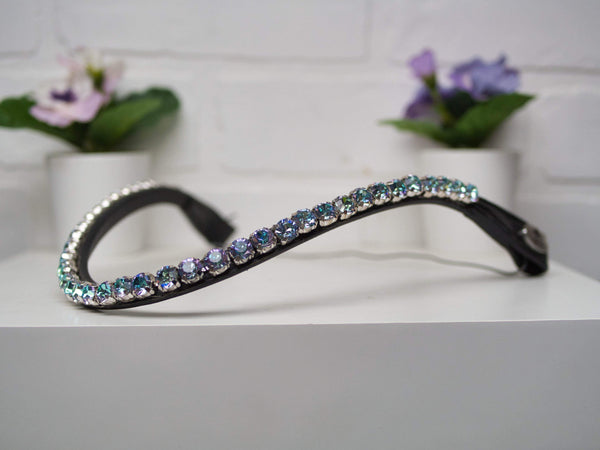 Crystal Vitrail - On Black Leather