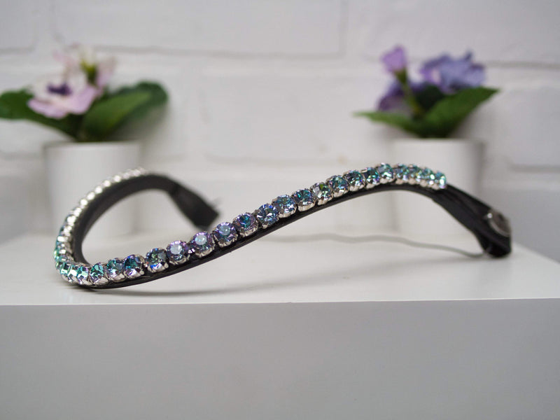 Crystal Vitrail - On Black Leather