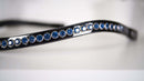 Riveted Browband - Light Blue