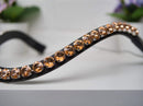 Light Peach 10 mm Black Leather