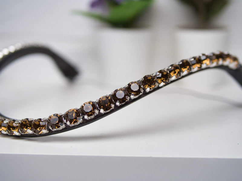 Smoked Topaz - On Brown Leather