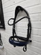 Blue Patent/Black Flashless Snaffle