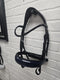 Blue Patent/Black Flashless Snaffle