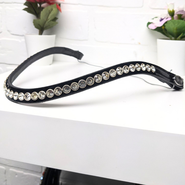 White Single Row Browband