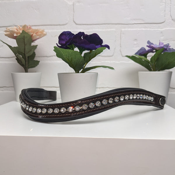 Brown Patent Browband