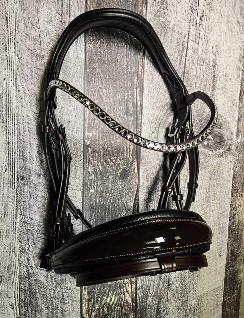 Limited Edition Mahogany Patent/ Everclear Snaffle