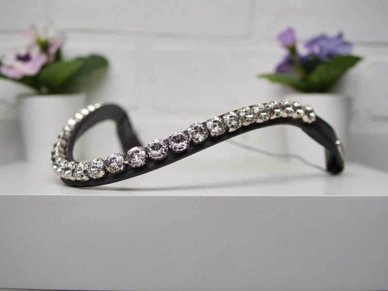 Crystal - 10 mm Black Leather