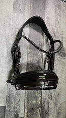 Patent Havana Rolled Snaffle