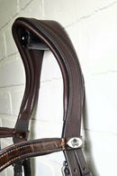 Patent Croco Sienna Snaffle
