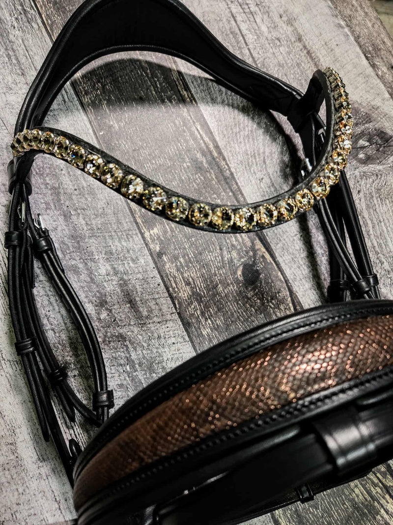 Mahogany Python Shimmer Snaffle