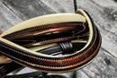 Mahogany Metallic Bronze/ Cream Snaffle