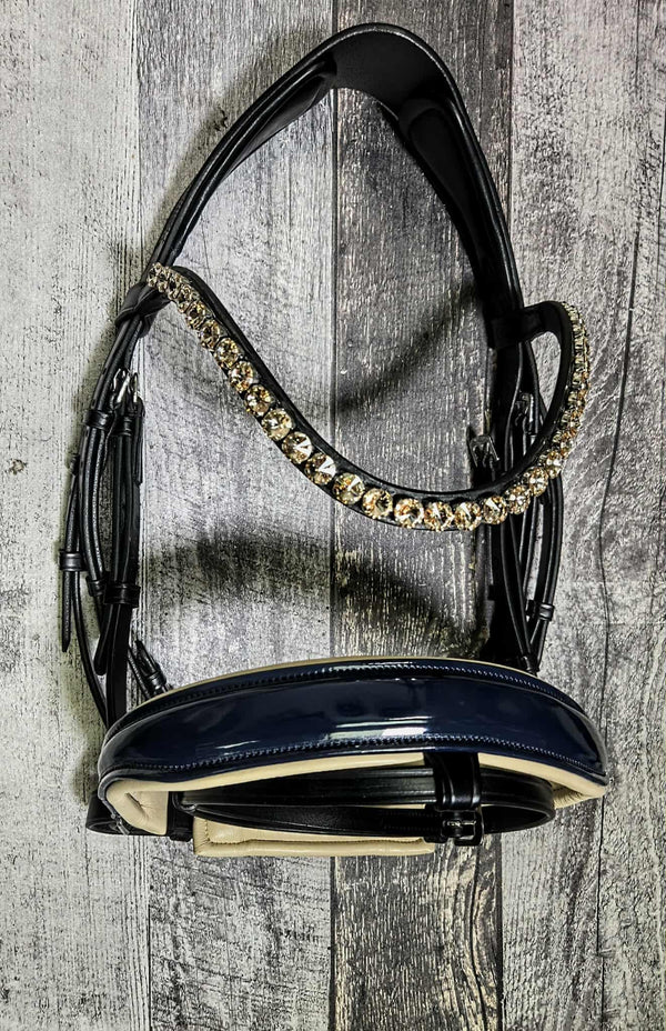 Navy/ Crystal Honey Snaffle