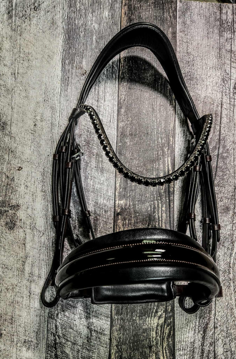 Patent Havana Duo Double Bridle
