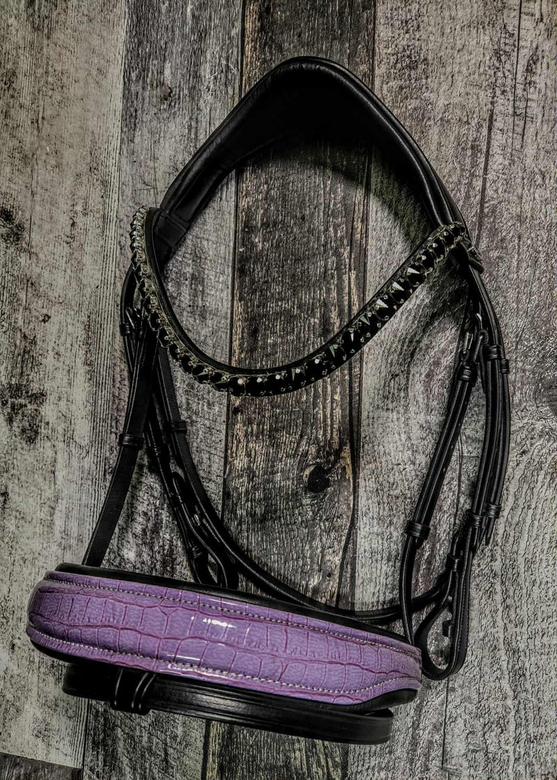 Lilac Croc Snaffle