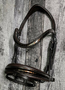 Patent Croco Sienna Snaffle