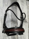 Merlot/ black Croco Snaffle