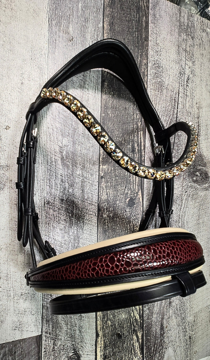 Merlot/ Cream Snaffle