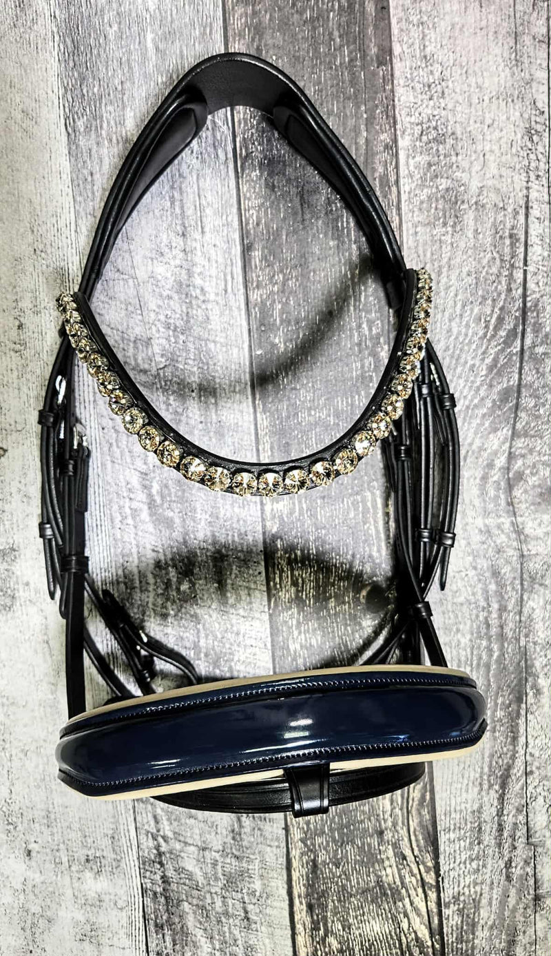 Navy/ Crystal Honey Snaffle