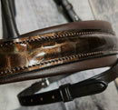 Patent Croco Sienna Snaffle