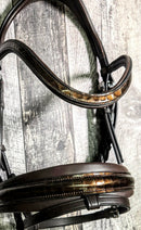 Patent Croco Sienna Snaffle