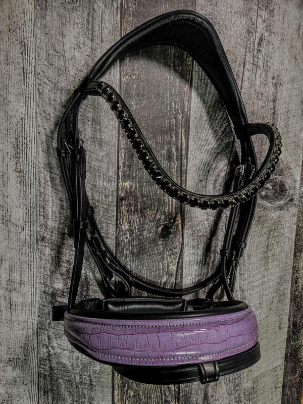 Lilac Croc Snaffle